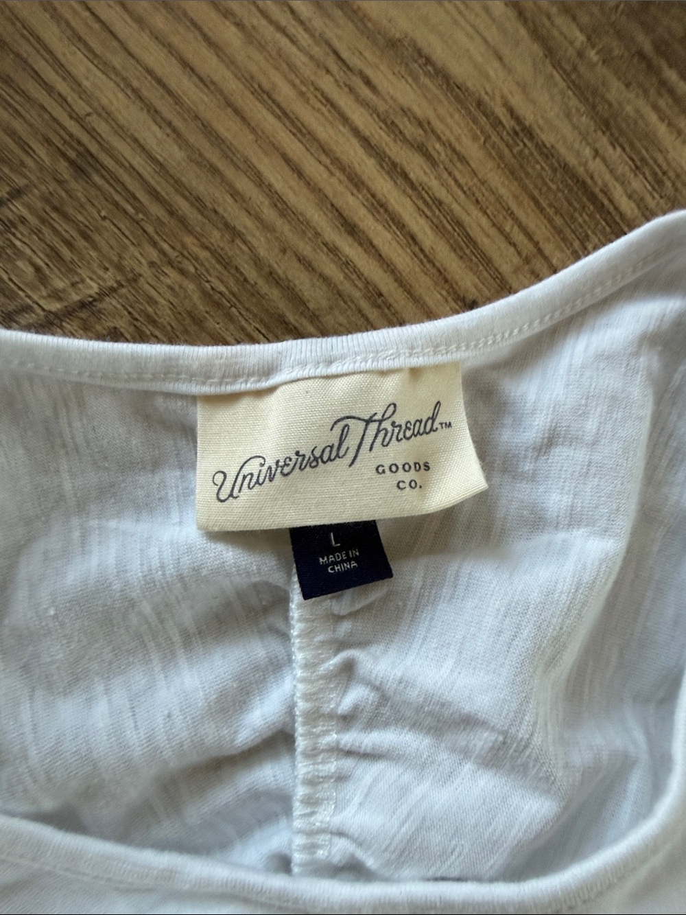 Universal Thread White Ruched Racerback Tank - Picture 2 of 6